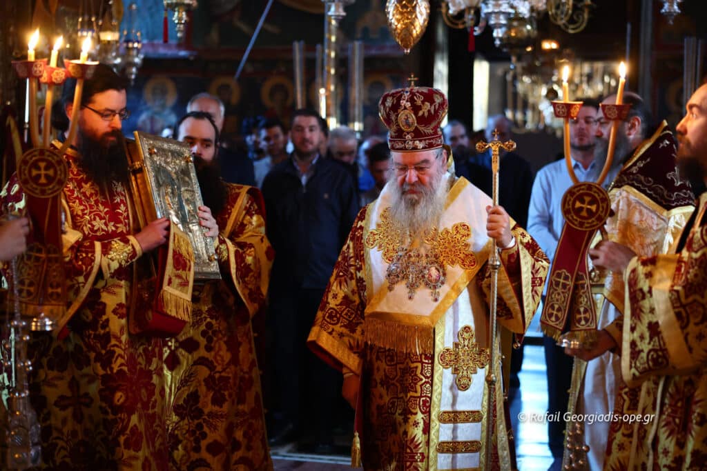 Ο Λεμεσού Αθανάσιος στην πανήγυρη της Ι.Μ.Μ. Βατοπαιδίου