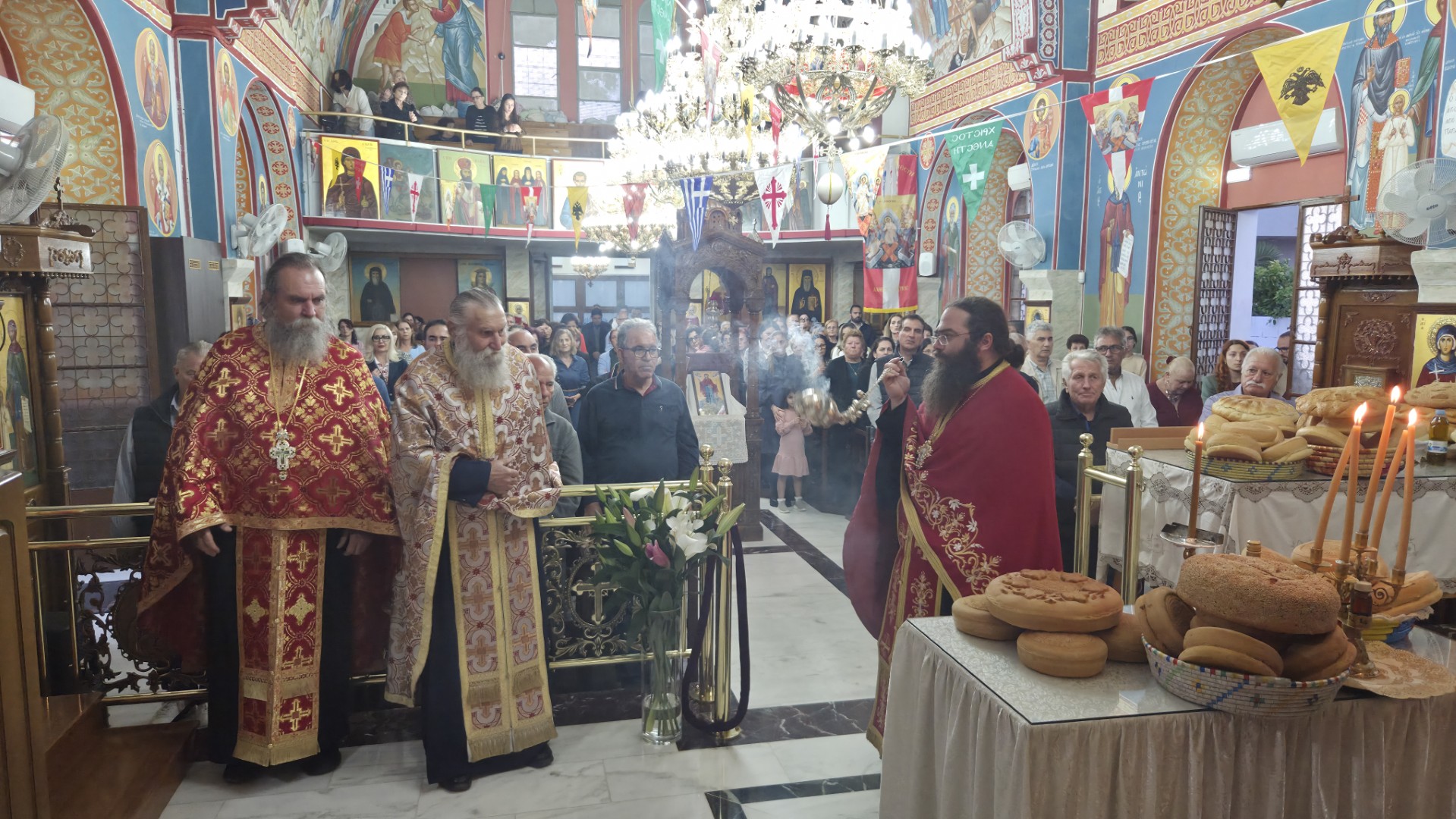 Εσπερινός εορτής αγίου Μεγαλομάρτυρος Γεωργίου στον Ύψωνα