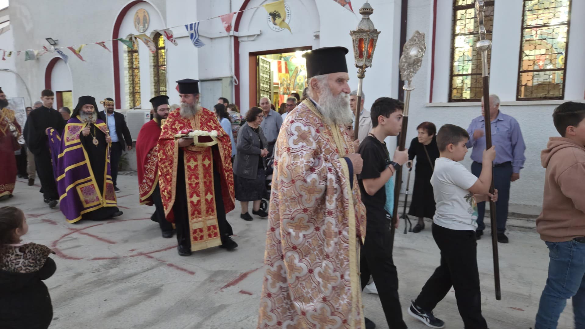 Εσπερινός εορτής αγίου Μεγαλομάρτυρος Γεωργίου στον Ύψωνα