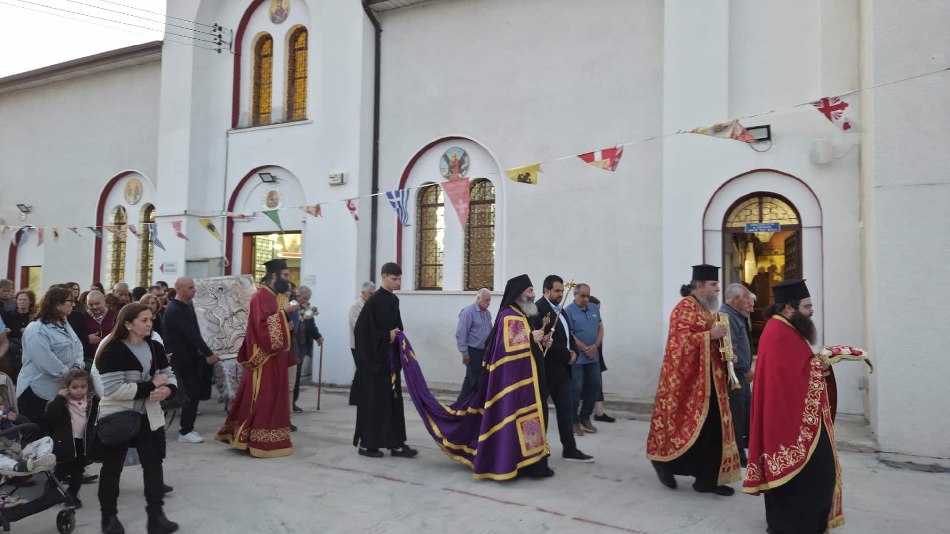 Εσπερινός εορτής αγίου Μεγαλομάρτυρος Γεωργίου στον Ύψωνα