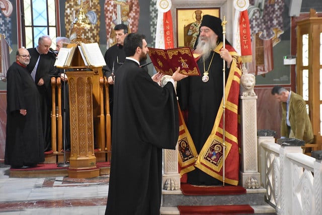 Ο Πανιερώτατος Μητροπολίτης μας στην εορτή του Πολιούχου και προστάτου της πόλεως των Τρικάλων