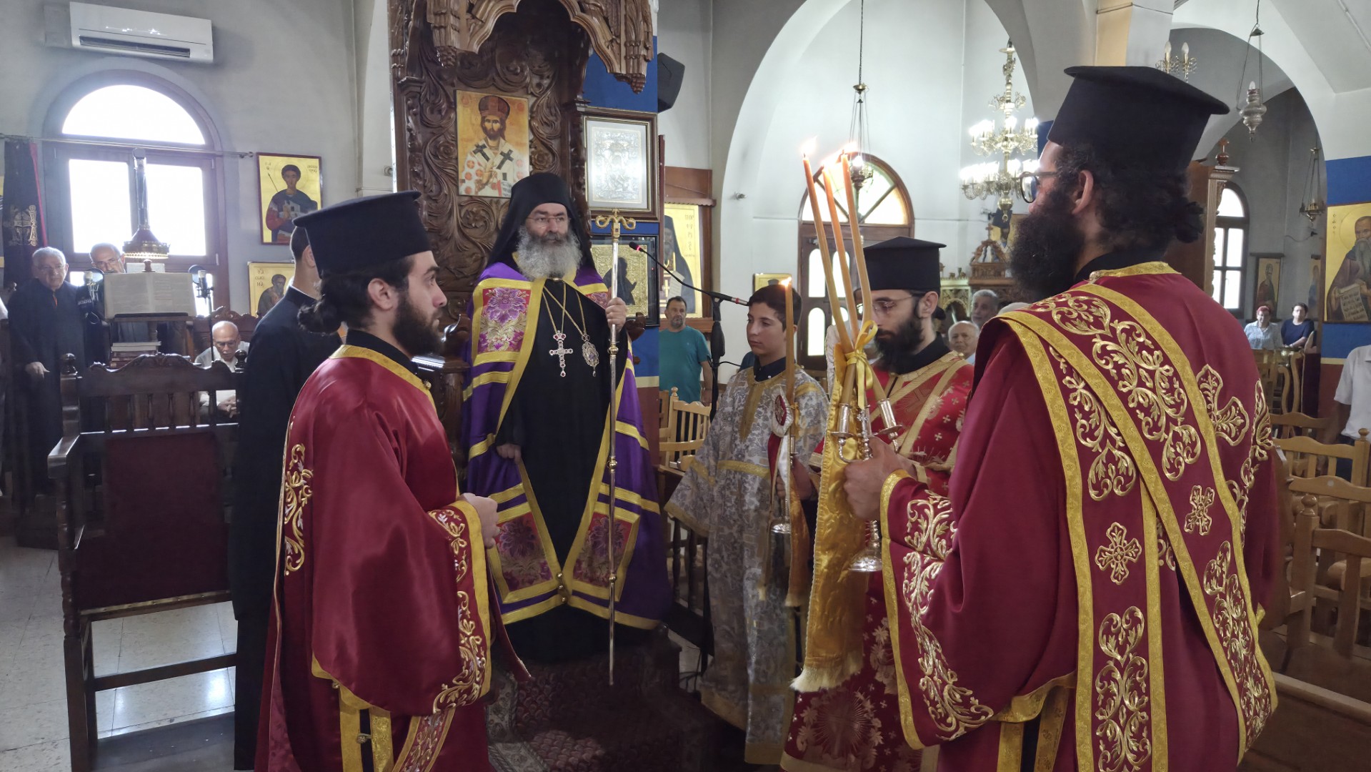 Θεία Λειτουργία στον Ι.Ν. Αγίας Μαρίνας Καψάλου