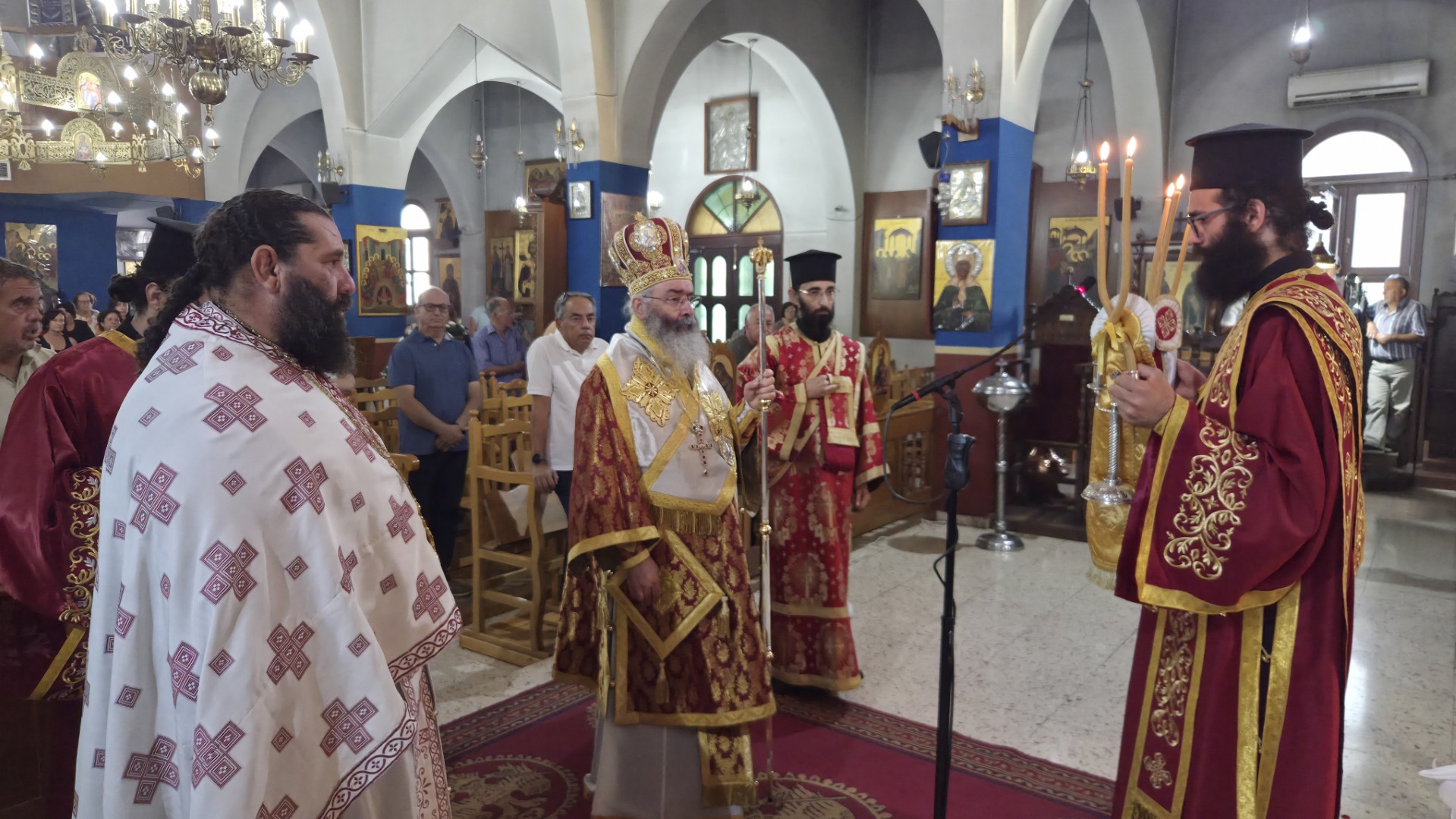 Θεία Λειτουργία στον Ι.Ν. Αγίας Μαρίνας Καψάλου