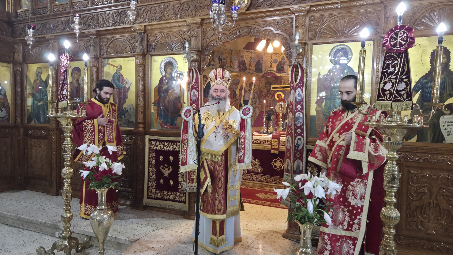 Θεία Λειτουργία στον Ι.Ν. Αγίας Μαρίνας Καψάλου
