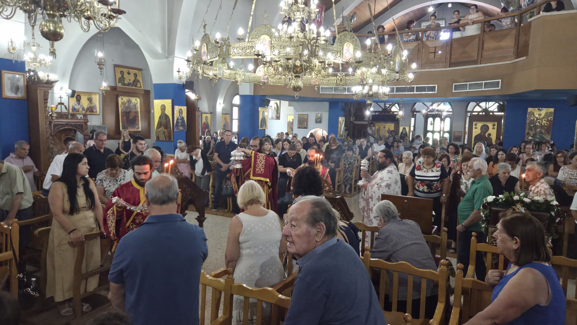 Θεία Λειτουργία στον Ι.Ν. Αγίας Μαρίνας Καψάλου