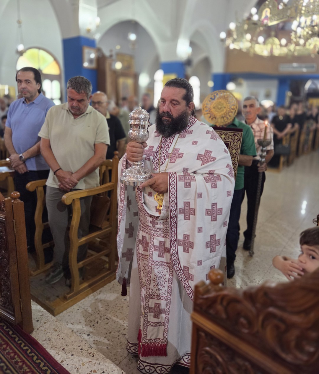 Θεία Λειτουργία στον Ι.Ν. Αγίας Μαρίνας Καψάλου