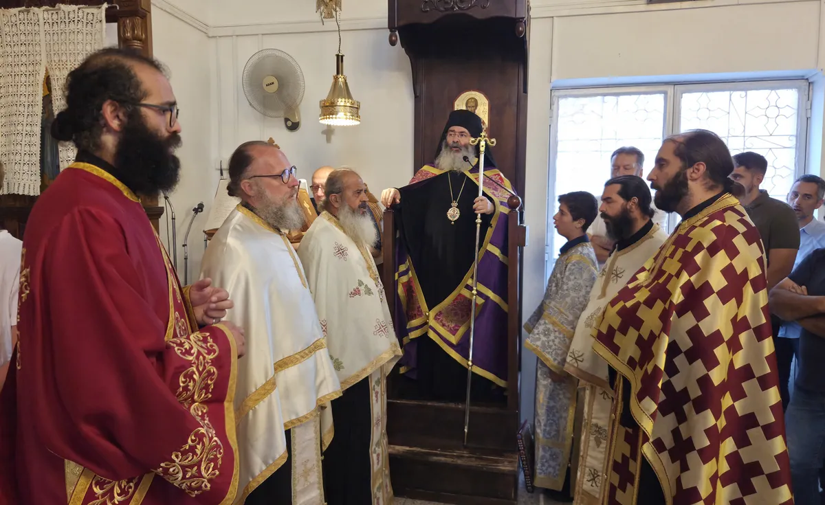 Εσπερινός για την εορτή των Μαρτύρων Φωτίου και Ανικήτου στην Επταγώνια