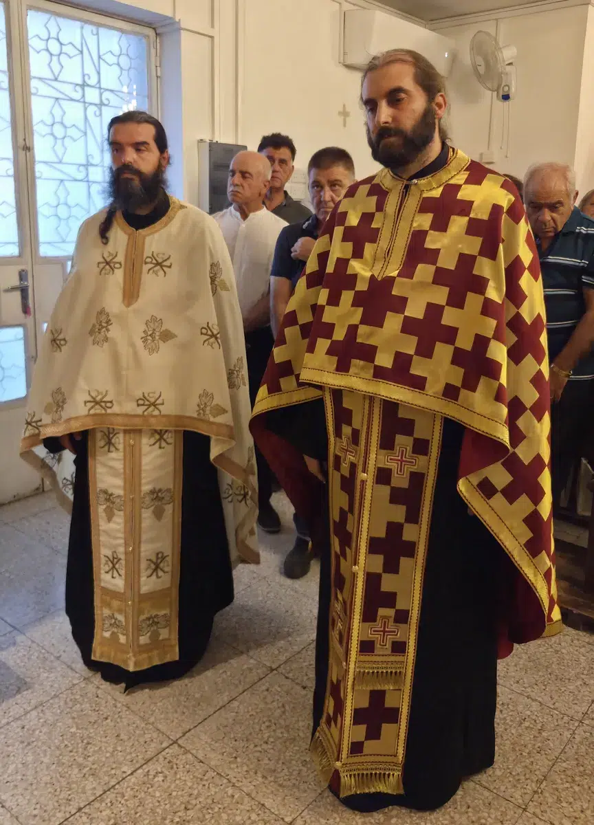 Εσπερινός για την εορτή των Μαρτύρων Φωτίου και Ανικήτου στην Επταγώνια