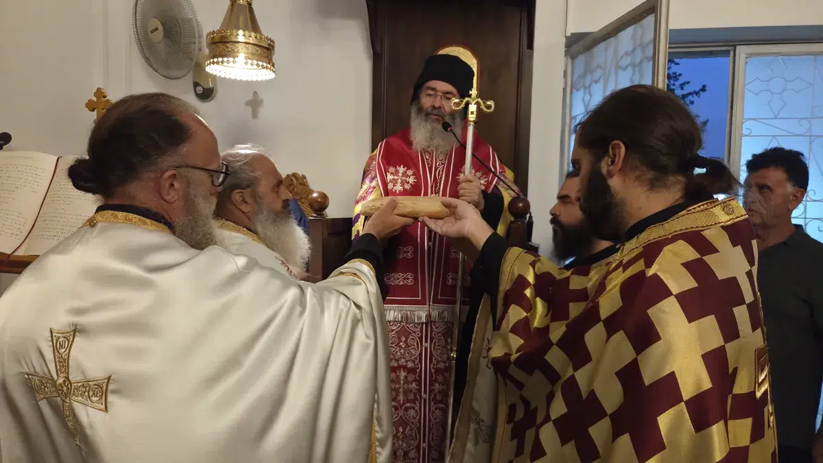Εσπερινός για την εορτή των Μαρτύρων Φωτίου και Ανικήτου στην Επταγώνια