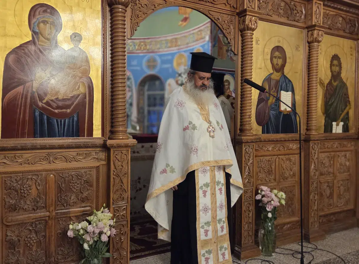Εσπερινός για την εορτή των Μαρτύρων Φωτίου και Ανικήτου στην Επταγώνια