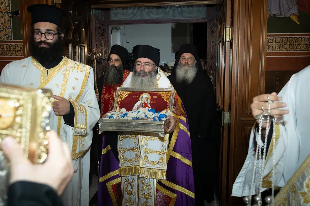 16/9/26 Υποδοχή Τιμίου Λειψάνου της Αγίας Θεοπρομήτορος Άννης στην Μητρόπολη Λεμεσού
