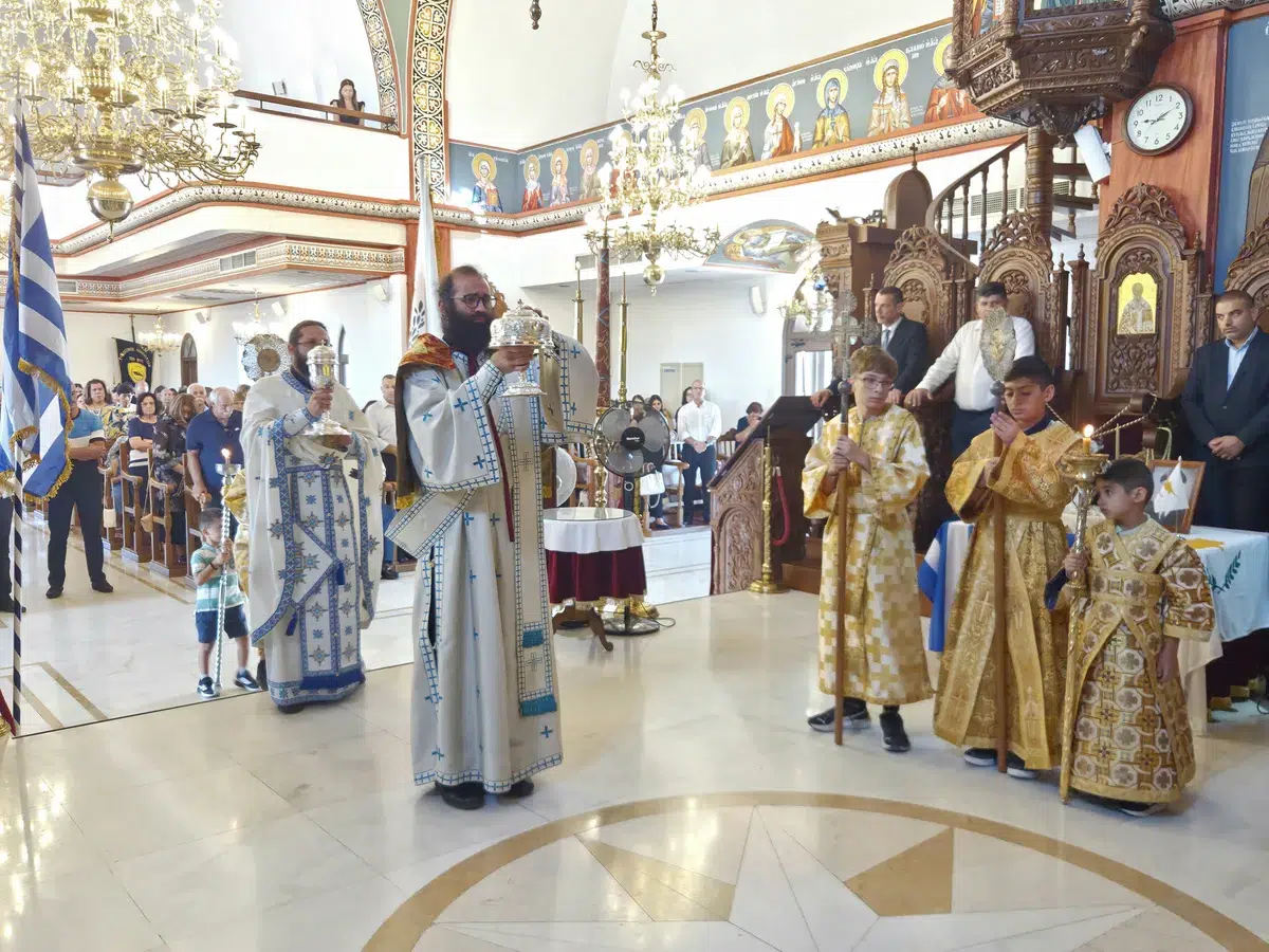 20/9/26 Θεία Λειτουργία και Εθν. Μνημόσυνο στον Ι.Ν. Αγίου Τύχωνα