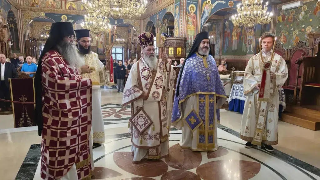 Ο Αρχιεπίσκοπος Ιόππης και Αριμαθαίας κ. Δαμασκηνός στον Μητροπολιτικό Ναό Παναγίας Παντανάσσης