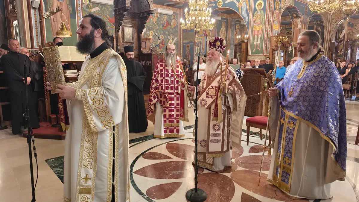 Ο Αρχιεπίσκοπος Ιόππης και Αριμαθαίας κ. Δαμασκηνός στον Μητροπολιτικό Ναό Παναγίας Παντανάσσης