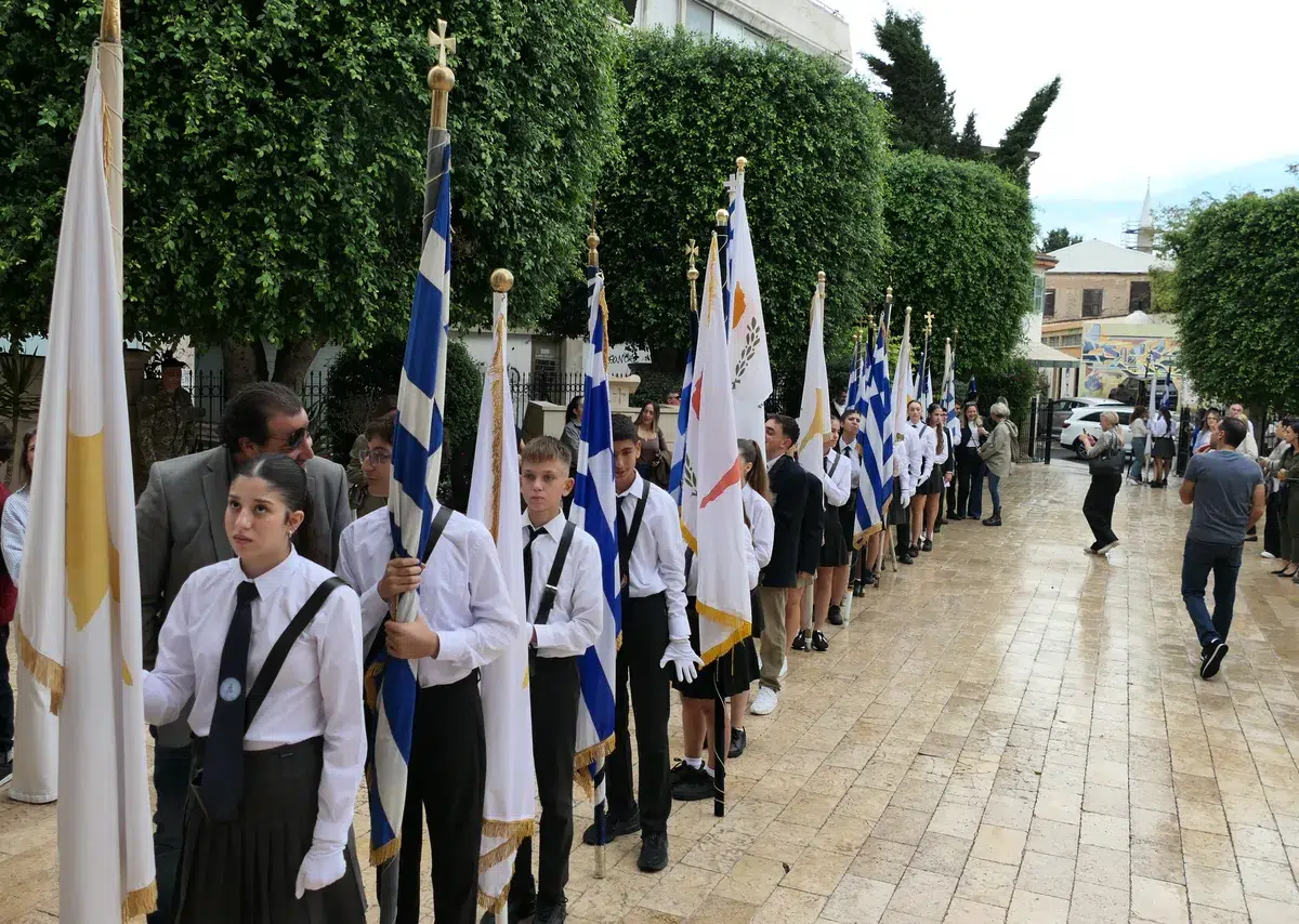 Θεία Λειτουργία της Αγίας Σκέπης και Πανηγυρική Δοξολογία της Εθνικής Επετείου της 28ης Οκτωβρίου στον καθεδρικό ναό Αγ. Νάπας 2026 - 65