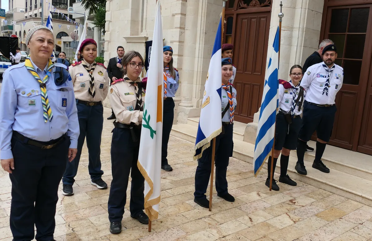 Θεία Λειτουργία της Αγίας Σκέπης και Πανηγυρική Δοξολογία της Εθνικής Επετείου της 28ης Οκτωβρίου στον καθεδρικό ναό Αγ. Νάπας 2026 - 66