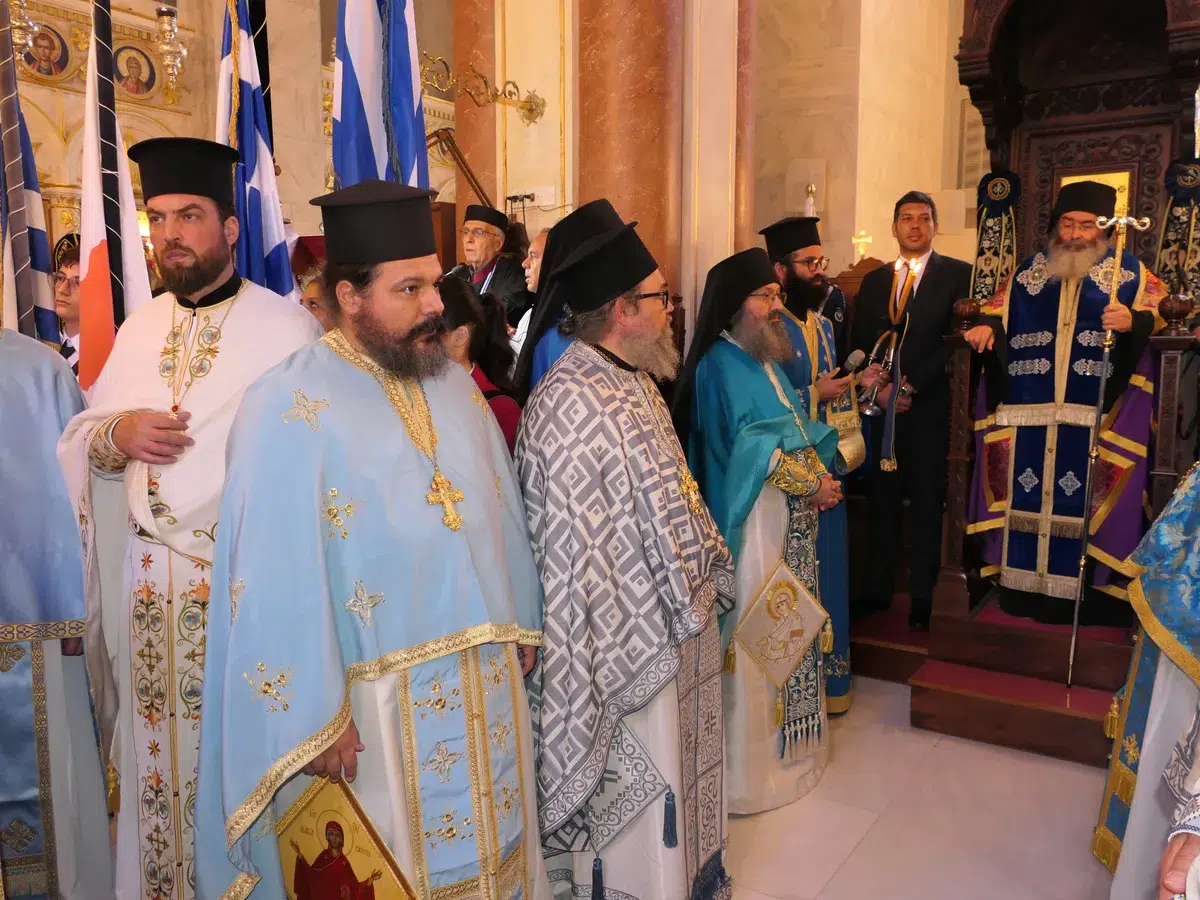 Θεία Λειτουργία της Αγίας Σκέπης και Πανηγυρική Δοξολογία της Εθνικής Επετείου της 28ης Οκτωβρίου στον καθεδρικό ναό Αγ. Νάπας 2026 - 49