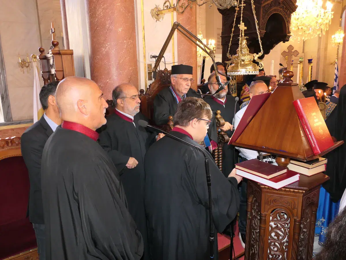 Θεία Λειτουργία της Αγίας Σκέπης και Πανηγυρική Δοξολογία της Εθνικής Επετείου της 28ης Οκτωβρίου στον καθεδρικό ναό Αγ. Νάπας 2026 - 55
